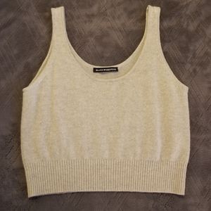100% Cashmere Brandy Melville Cropped Tank